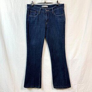 Levis 518 Jeans Womens JRs Sz 9 29x32 Superlow Bootcut Dark Wash Stretch Denim